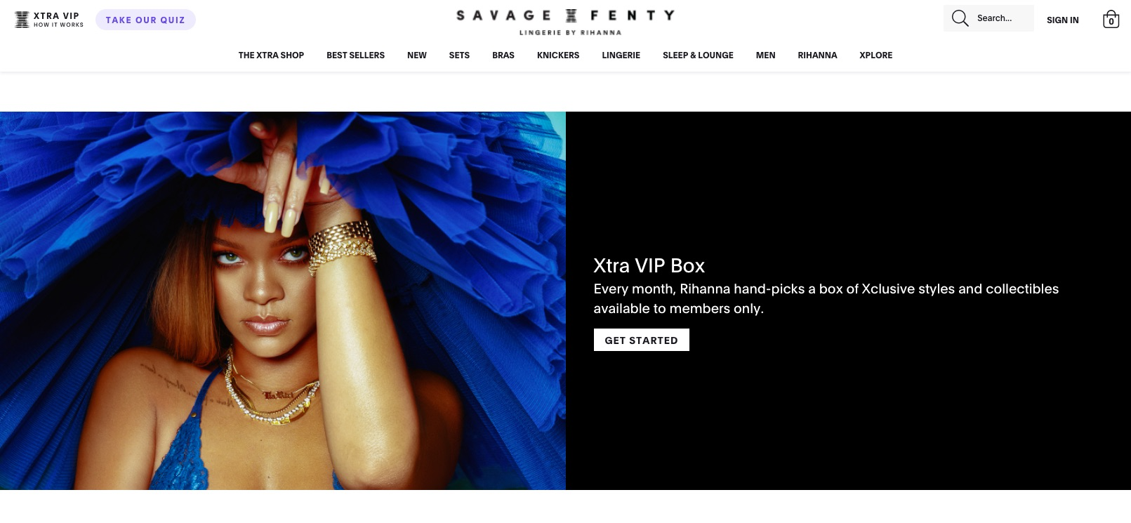 fidélisation client de Savage X Fenty Xtra : son club VIP