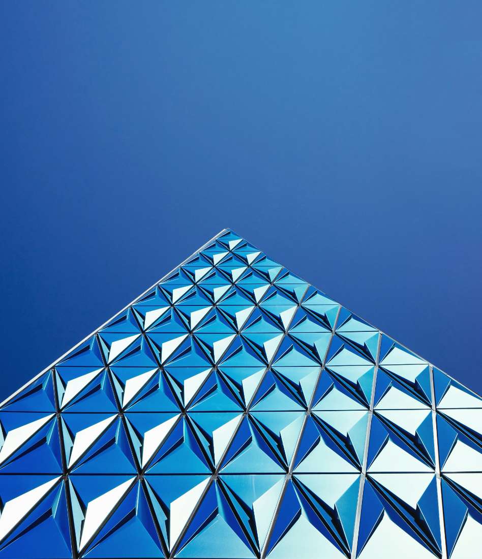 pic pyramide bleue mosaique